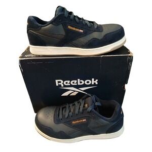 Reebok Club MEMT Work EH Comp Blue & White RB SHOES Mens 7.5 W‎ #812